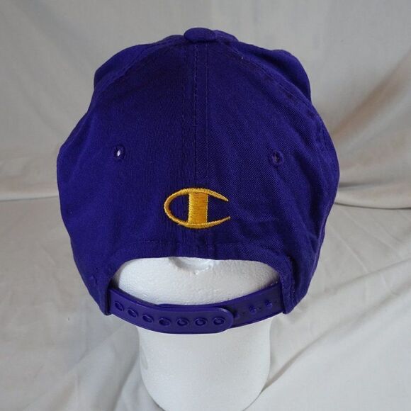Vintage 90s Champions NBA Lakers Basketball Men Purple Adjustable Hat Cap - Picture 3 of 9